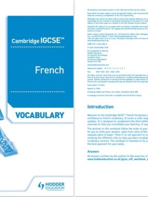 Cambridge IGCSE French Vocabulary Workbook (2019)