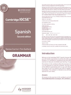 Cambridge IGCSE™ Spanish Grammar Workbook (Second Edition) (2019)