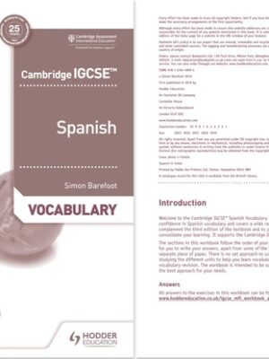 Cambridge IGCSE Spanish Vocabulary Workbook (2019)